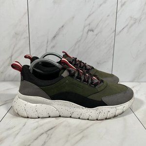 Bally Bisko Cloud Men Size 9 D - Green White Suede Lightweight Athletic Shoe
